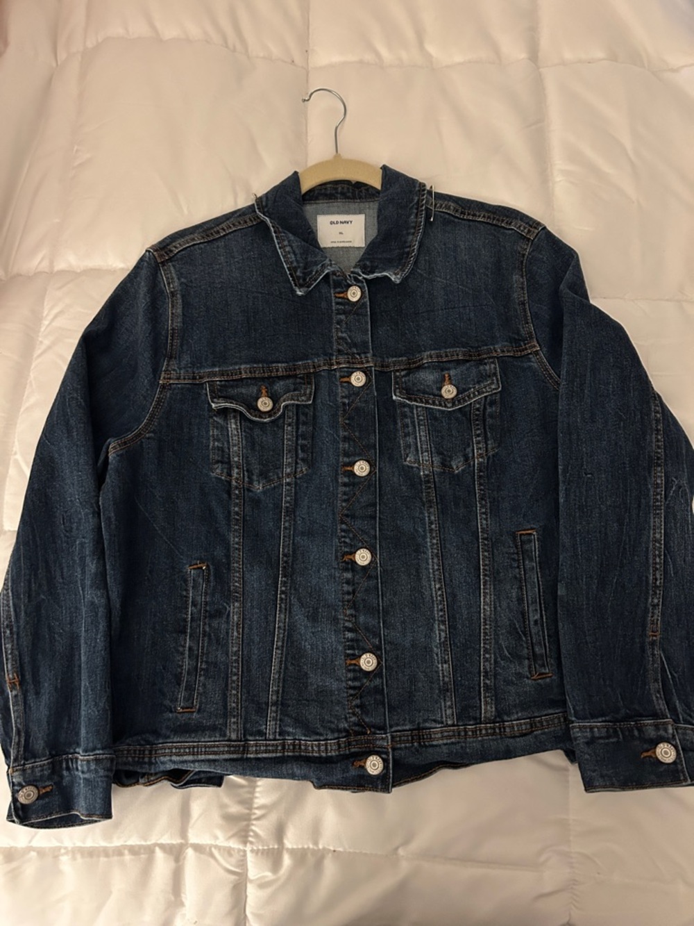 Old Navy Dark Blue Denim Trucker Jacket